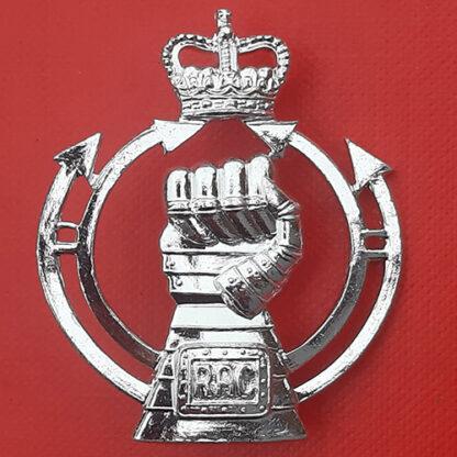 The Royal Armoured Corps - Silver Anodised Cap Badge.