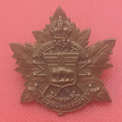 (Canada) 45th Infantry Battalion - King's Crown Gilding Metal Collar Badge.
