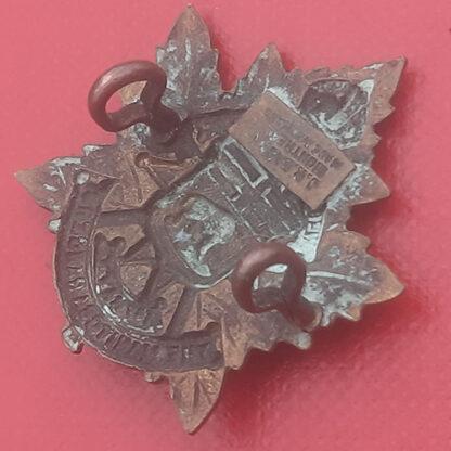 (Canada) 45th Infantry Battalion - King's Crown Gilding Metal Collar Badge. - Image 2