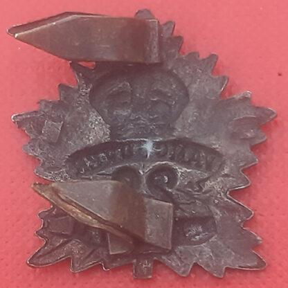 (Canada) 29th Infantry Battalion (Tobin's Tigers) - King's Crown Gilding Metal Collar Badge. - Image 2