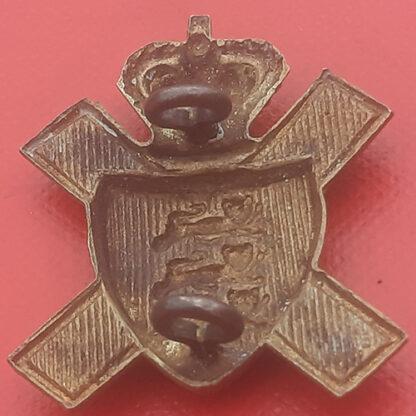 The Royal Jersey Militia - Queen Victoria's Crown Cap Or Collar Badge. - Image 2