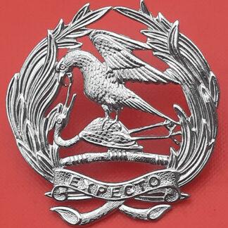 (South Africa) 1st City Volunteer Regiment - Chromed Cap Badge.