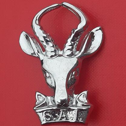 (South Africa) South African Infantry - Chromed Cap Badge.
