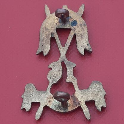(India) 16th Light Cavalry - King's Crown Gilding Metal Cap Badge. - Image 2