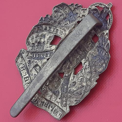 2nd King Edward's Horse - King's Crown Gilding Metal Cap Badge. - Image 2