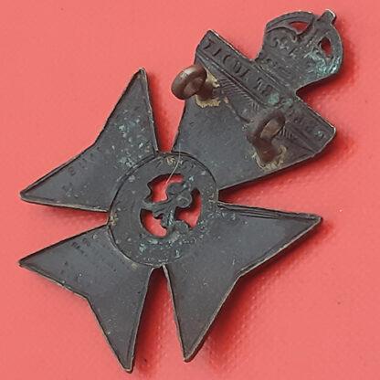 The King's Royal Rifle Corps - King's Crown "Tel El Kebir" Blackened Brass Cap Badge - Image 2