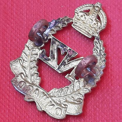 (New Zealand) New Zealand Expeditionary Force - King's Crown Gilt Collar Badge. - Image 2