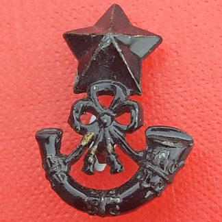 The Cameronians - Blackened Brass Collar Badge.
