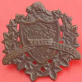 (Canada) The Sasketchewan Border Regiment - Gilding Metal Collar Badge.