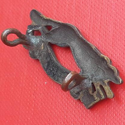 The East Riding Yeomanry - Bronzed Officer's Service Dress Collar Badge. - Image 2