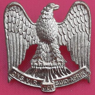 (South Africa) The Regiment Louw Wepener - Gilding Metal Cap Badge.