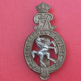Army Remount Service - King's Crown Bi Metal Cap Badge.