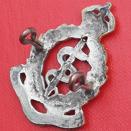 The Royal Army Medical Corps - King's Crown Officer's Silver & Gilt Cap Badge. - Image 2