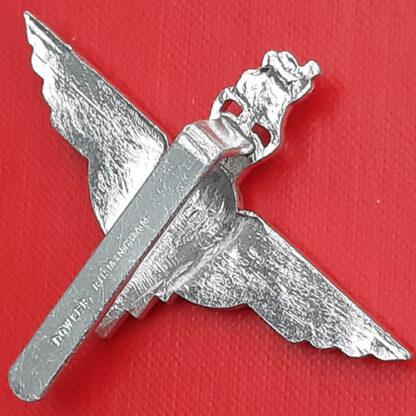 The Parachute Regiment -  Queen's Crown Silver Anodised Cap Badge. - Image 2