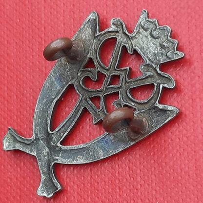 7th Gurkha Rifles - White Metal Cap Badge. - Image 2