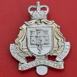 The Gibraltar Regiment - Gold & Silver Anodised Cap Badge.