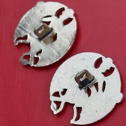 The Inns Of Court & City Yeomanry - Gold & Silver Anodised Collar Badges. - Image 2