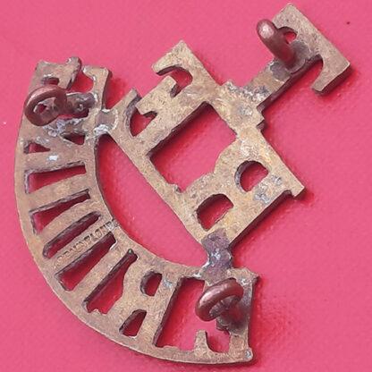 Royal Engineers East Riding Territorials - Gilding Metal Shoulder Title. - Image 2