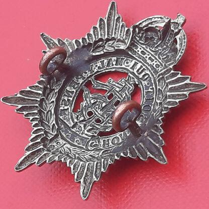 (India) The Indian Army Service Corps - King's Crown White Metal Cap Badge. - Image 2