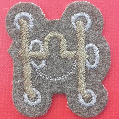British Army Sadler & Harness Maker - Woven Cloth Trade Badge.