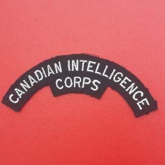 (Canada) Canadian Intelligence Corps - Woven Cloth Shoulder Title.