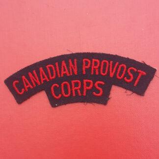 (Canada) Canadian Provost Corps - Woven Cloth Shoulder Title.