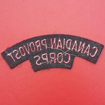 (Canada) Canadian Provost Corps - Woven Cloth Shoulder Title. - Image 2