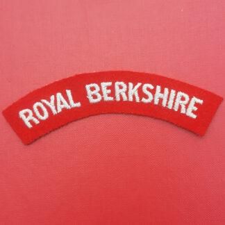 The Royal Berkshire Regiment - Woven Cloth Shoulder Title.