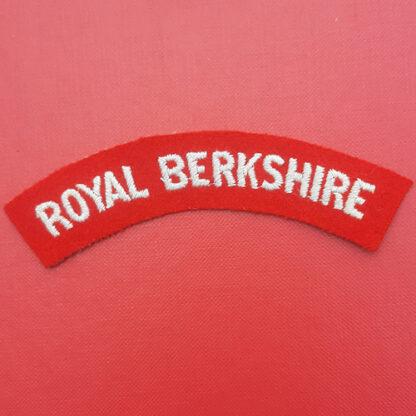 The Royal Berkshire Regiment - Woven Cloth Shoulder Title.