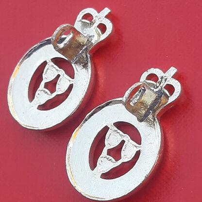 The Shropshire Yeomanry- Gold Anodised Collar Badges. - Image 2