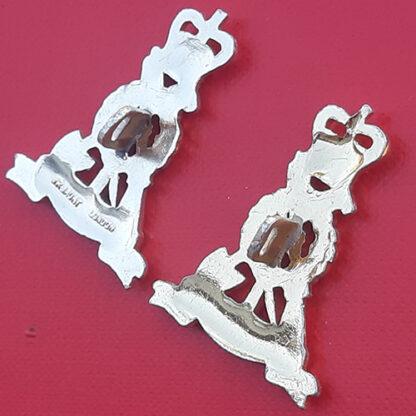 The Pioneer Corps - Gold Anodised Collar Badges. - Image 2