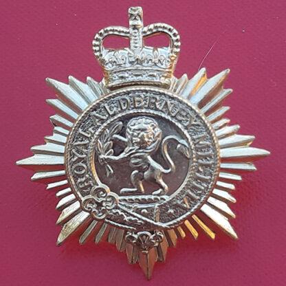 The Alderney Militia - Gold Anodised Cap Badge.