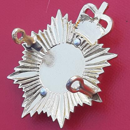 The Alderney Militia - Gold & Silver Anodised Cap Badge. - Image 2