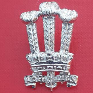 The Welsh Brigade - Silver Anodised Cap Badge.