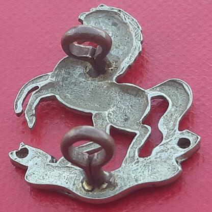 2nd Battalion The East Kent Regiment / Kent Cyclists  - Bi Metal Collar Badge. - Image 2