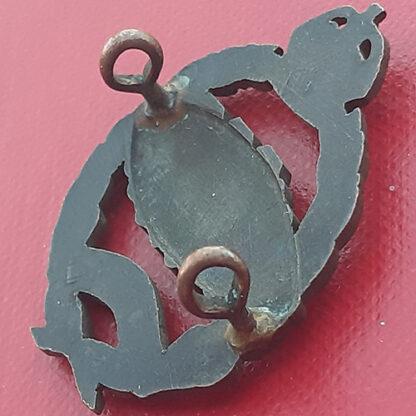 The Royal Tank Regiment - King's Crown Officer's Service Dress Bronze Collar Badge. - Image 2
