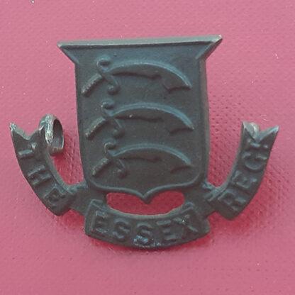 The Essex Regiment - Officer's Service Dress Bronze Collar Badge.