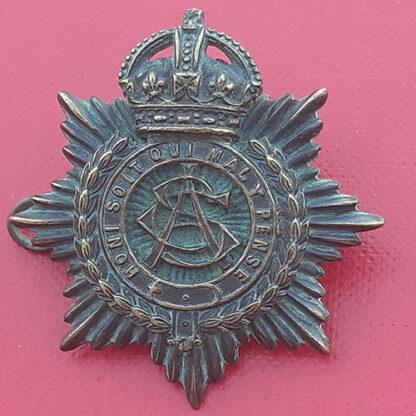 The Army Service Corps - Officer's Bronzed Collar Badge.