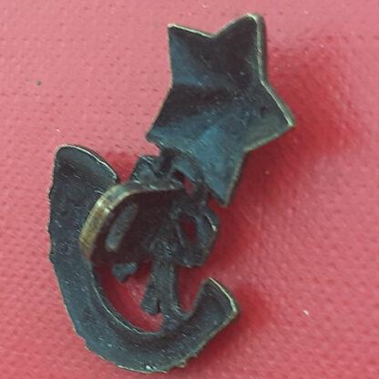 The Cameronians - Blackened Brass Collar Badge. - Image 2