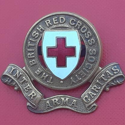 The British Red Cross Society - Enamelled & Gilding Metal Breast Badge.