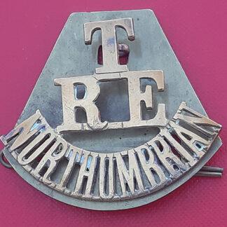 Royal Engineers Northumbrian Territorials - Gilding Metal Shoulder Title.