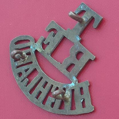 Royal Engineers Highland Territorials - Gilding Metal Shoulder Title. - Image 2