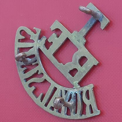 Royal Engineers Royal Scots Territorials - Gilding Metal Shoulder Title. - Image 2