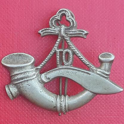 10th Gurkha Rifles - Cast White Metal Cap Badge.