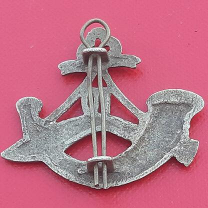 10th Gurkha Rifles - Cast White Metal Cap Badge. - Image 2