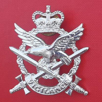 (Australia) Australian Army Aviation Corps - Queen's Crown Chromed Cap Badge.