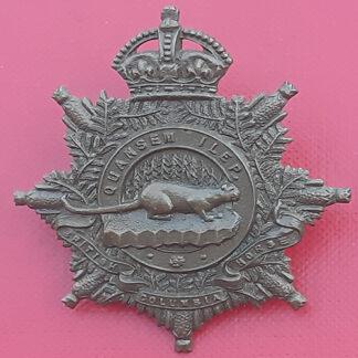 (Canada) The British Columbia Horse - King's Crown Bronzed Cap Badge.