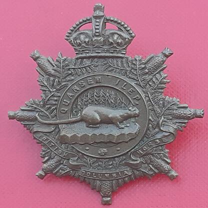 (Canada) The British Columbia Horse - King's Crown Bronzed Cap Badge.