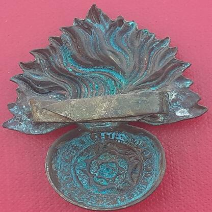 The Royal Fusiliers - King's Crown Officer's Service Dress Cap Badge. - Image 2