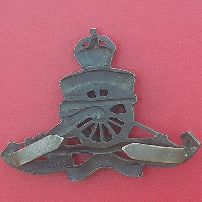 The Royal Artillery - King's Crown Officer's Service Dress Bronze Cap Badge. - Image 2